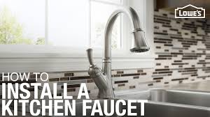 how to install a kitchen faucet lowe's