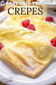 Easy Crepes Recipe Easy Crepe Recipe Crepe Recipes Recipes