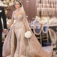 Arabic Luxury Mermaid Wedding With Train Wedding Dresses Bridal Dresses Bridal Gowns