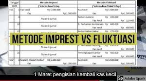 Jurnal pembentukan dana kas kecil metode imprest rp90.000,00. Pencatatan Kas Kecil Metode Imprest Dan Fluktuasi Youtube
