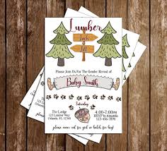 The choice to host a theme shower is up to the hostess. Novel Concept Designs Lumber Jack Or Jill Gender Reveal Baby Shower Invitation