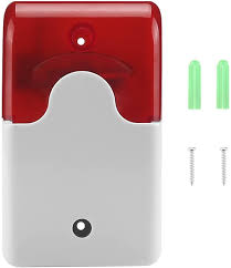 Buy Wired Strobe Siren Durable 12v Sound Alarm Strobe Flashing Red Light Sound Siren Home Security Alarm System 115db Online In Turkey B076j5h2w4