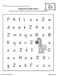 Alphabet Letter Hunt Letter Z Worksheet Alphabet Letter Hunt Lettering Alphabet Lettering