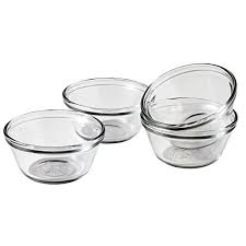 Make kitchen prep easy with the set of four clear glass oval ramekins from anchor hocking. Anchor Hocking Glass 4 Piece 6 Oz Custard Cup Set Buy Online In Aruba At Aruba Desertcart Com Productid 31757708