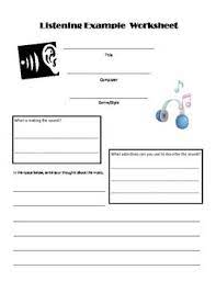 Check spelling or type a new query. Listening Guide Worksheet Worksheets Music Printables Free Printable Worksheets