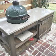 Big Green Egg Concrete Top Table Plans Big Green Egg Outdoor Kitchen Big Green Egg Table Plans Diy Outdoor Kitchen