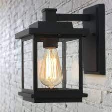 Black Outdoor Wall Lighting Outdoor Lighting The Home Depot