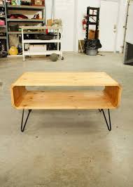 This design could easily be made using. Remodelaholic Thrifted Cubbies To Mid Century Modern Coffee Table