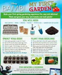 Bring Your Kids Closer To Earth Bambi My First Garden Printables Heartthis Gardening Printables Gardening For Kids Bambi