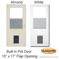 larson built in pet door 10 x 17 flap opening storm door