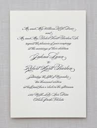 Greenwich Letterpress Wedding Invitations Wedding Invitations Script Wedding Invitations