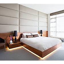 Amazon Com Vansky Motion Activated Bed Light Flexible Led Strip Motion Sensor Night Light Bedside Lamp Illumination With Automatic Shut Off Timer Warm Soft Glow Home Kitchen