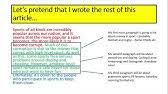 What is the best way to start my article? English Language Paper 2 Question 5 Anecdotes Youtube