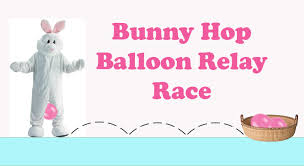 Triad rally for recovery 2017 organized by caring services. Bunny Hop Balloon Relay Race Kids Easter Game