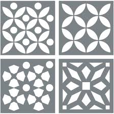 From chic, modern metro wall tiles to colourful patterned ceramic floor tiles, find cheap kitchen tiles with all the hallmarks of luxury. Amazon Com Morrocan Tile Stencil Set Pack Of Four 4x4 Tile Stencil Designs For Painting Floor Stencils For Painting Tile Stencil For Floor Painting Kitchen Dining