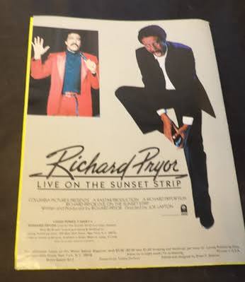 RICHARD PRYOR LIVE ON THE SUNSET STRIP Movie Theater Program Original 2  posters
