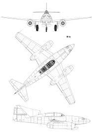 Messerschmitt Me 262 Blueprint Download Free Blueprint For 3d Modeling Messerschmitt Me 262 Messerschmitt Blueprints