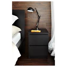 Nightstands are essential for completing your bedroom design and, beside appearance, they are convenient for every day use. Malm 2 Drawer Chest Black Brown 153 4x215 8 40x55 Cm Ikea