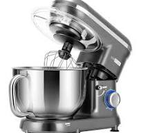 VIVOHOME 660-Watt 6 Qt. 10- speed Silver Tilt-Head Kitchen Stand Mixer with  Beater, Dough Hook and Wire Whip X002HY151L