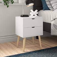 We have simple white bedside tables, natural scandi designs, and ample storage is just one of the features we ensure our bedside tables provide. Zipcode Design Lalani 2 Drawer Bedside Table Reviews Wayfair Co Uk