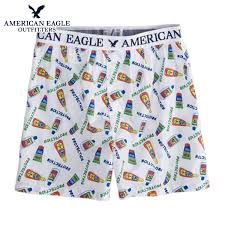 American Eagle American Eagle Regular Article Men Underwear Ae Sun Protection Boxer 0220 4534 White D30s40
