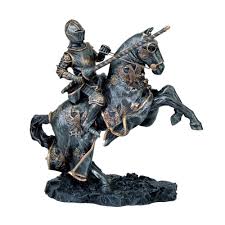 Fantasy medieval knight on horse. Buy Medieval Fantasy Calvary Knight On Rearing Horse Ready For Jousting Pewter Gray Finish With Gold Accent Collectible Figurine Online At Low Prices In India Amazon In