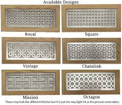 At van dyke's restorers, we carry a wide selection of antique vent covers and vent registers to give your space a more uniform look while adding charming details. Metal Flush Mount Return Grill Decorative Floor Cover