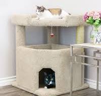 Prestige Cat Trees Solid Wood Condo Mansion