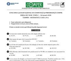 1 articol publicat de diana în luna october 2017. Comper 2019 MatematicÄ Subiecte Bareme Èi Ce Trebuie SÄ ÈtiÈi Antena 1