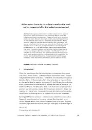 Br1m over the years (source: Pdf A Time Series Clustering Technique To Analyze The Stock Market Movement After The Budget Announcement
