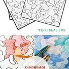 Pictures of camo coloring pages and many more. Camouflage Coloring Pages A Creative Table Prompt Tinkerlab Arts And Crafts For Teens Art And Craft Videos Art Activities For Kids