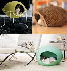 Modern cat caves for your cat to cozy up inside if your cat tends to disappear under the bed or inside your closet, it doesn't necessarily mean that he's frightened. 8 Comfortable And Modern Cat Beds Design Swan