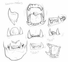 Pointy Teeth And Horns Tips And References Mouth Drawing Art Sketches Art Reference