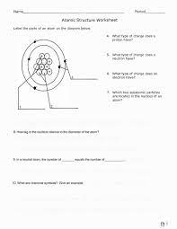 Atomic structure review worksheet key 1. Name Period Atomic Structure Worksheet Label The Chegg Com