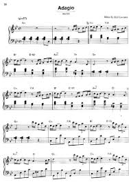 Song From A Secret Garden ноты для фортепиано скачать Adagio By Rolf Lovland Adagio Piano Sheet Piano Music
