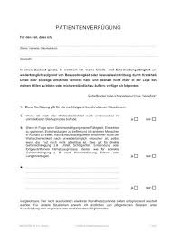 Wenn sie für den notfall selbst bestimmen wollen, was medizinisch mit ihnen geschieht, dann sollten sie eine patientenverfügung machen. Muster Patientenverfugung Download Pdf 40 41 Kb