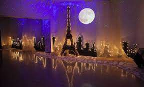 Paris themes (12) make sure you have everything you need to create a night your prom guests will never want to forget with the paris prom collection! Starry Night Lighting Paris Theme Party Prom Themes Paris Prom Theme