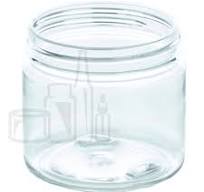2oz Clear PET Plastic straight Sided Jar 48-400 Neck Finish(736/case)