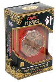 The hanayama level 6 cast news puzzle by bepuzzled is an intense, challenging puzzle made from metal cast pieces. Eureka 3d Puzzle Cast News