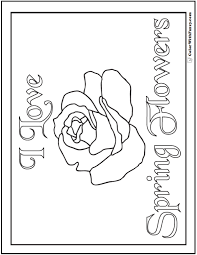 Of flowers and roses coloring pages are a fun way for kids of all ages to develop creativity, focus, motor skills and color recognition. Spring Flowers Coloring Page 28 Spring Coloring Pages