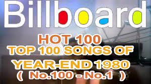 Billboard Hot 100 Year End Top 100 Singles Of 1980 I Love