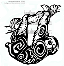 Tribal Sloth Sloth Tattoo Tribal Art Tattoos Cute Tattoos