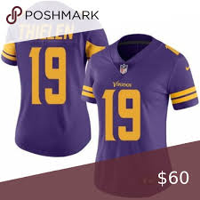 New adam thielen minnesota purple custom stitched football jersey size men's xl. Women Vikings Adam Thielen Jersey Brand New With Tag True To Size Fully Stitched Whether You Go To A Make Up Party Or We Jersey Clothes Design Tops Tees