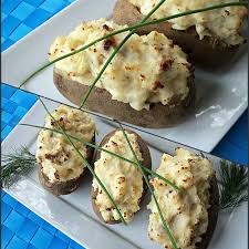 Lobster Stuffed Twice Baked Potatoes By Cindy J Hunwfd With Cream Cheese Seafood Recipes Food Twice Baked Potatoes