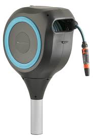 This strong, feet polyethylene reel makes it super easy for you to access and store your pool's vacuum hose. Gardena Hose Trolleys Reels Garden Hose Box Rollup M