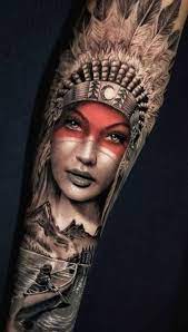 Tattoo inks, needles & machines. Native American Indian Tattoos Meaning Cool Examples In 2021 Native American Tattoos American Indian Tattoos Indian Girl Tattoos