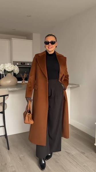 How to look chic this winter & stay warm✨, An all-black outfit paired with  warm brown tones for a comfy, chic, and elevated winter look 🤍 , Comment  SHOP to receive a link to my outfit, ...