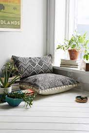 A Black And White Cushion In A White Room Is A Meditation Niche Meditation Rooms Meditation Room Decor Zen Meditation Space