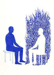 Un Vide Dans Un Catalyseur Kevinlucbert Meditation 3 21 X 29 7cm Inkon In 2020 Canvas Art Projects Illustration Art Art