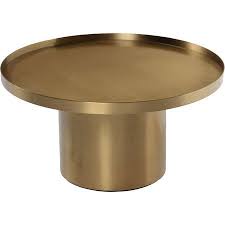 Finn Coffee Table Gold Coffee Table Drum Coffee Table Brass Coffee Table